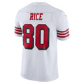 Kdoa SF.49ers #80 Jerry Rice Player White Vapor F.U.S.E. Limited Stitched Jerseys