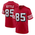 Kdoa SF.49ers #85 George Kittle Player Red Limited Alternate Home Game Stitched Jerseys