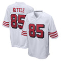 Kdoa SF.49ers #85 George Kittle Player White Limited Home Game Stitched Jerseys