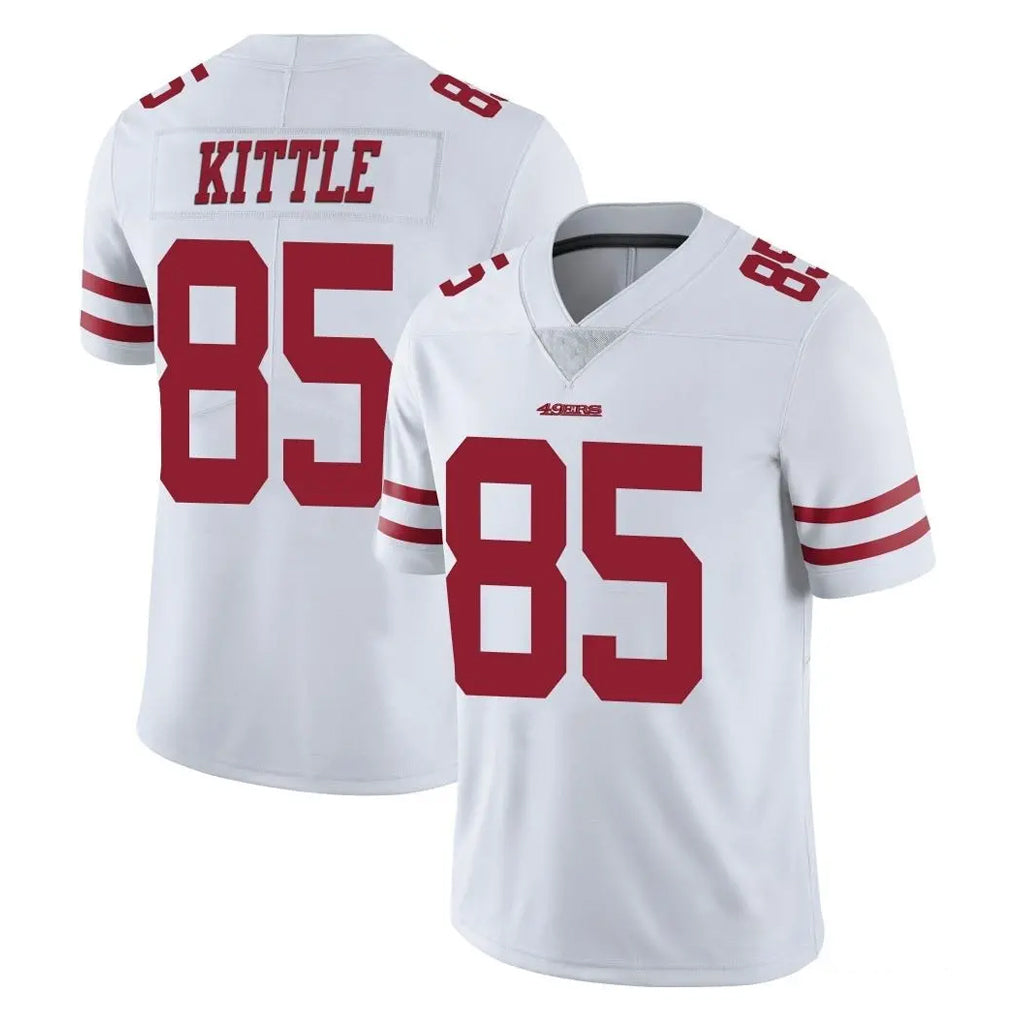 Kdoa SF.49ers #85 George Kittle Player White Limited Vapor Untouchable Home Game Stitched Jerseys