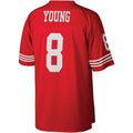 Kdoa SF.49ers #8 Steve Young Mitchell & Ness Scarlet Legacy Replica Stitched Jerseys
