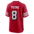 Kdoa SF.49ers #8 Steve Young Scarlet Retired Player Alternate Game Stitched Jerseys