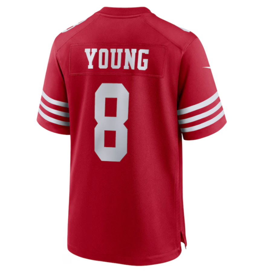 Kdoa SF.49ers #8 Steve Young Scarlet Retired Player Game American Stitched Jersey