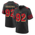 Kdoa SF.49ers #92 Osa Odighizuwa Player Black Rivalries Collection Home Game Stitched Jerseys