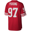 Kdoa SF.49ers #97 Bryant Young Mitchell & Ness Scarlet Legacy Replica Jersey