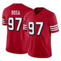 Kdoa SF.49ers #97 Nick Bosa Player Red Limited Alternate Vapor F.U.S.E. Home Game Stitched Jerseys