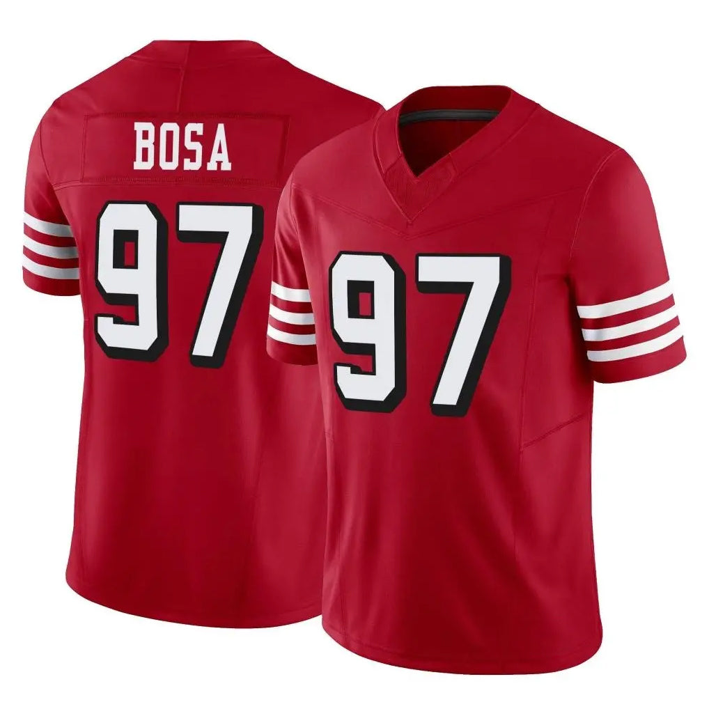 Kdoa SF.49ers #97 Nick Bosa Player Red Limited Alternate Vapor F.U.S.E. Home Game Stitched Jerseys