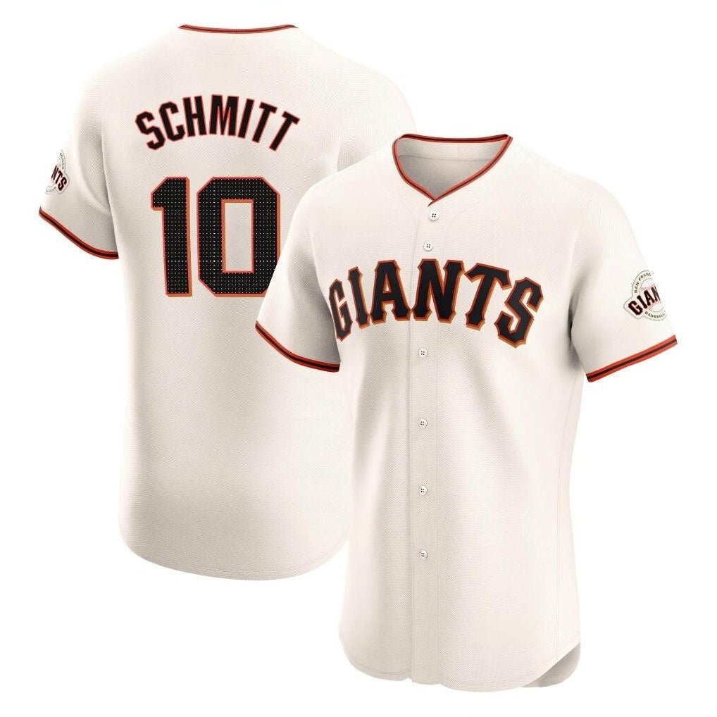 Kdoa SF.Giants #10 Casey Schmitt Player Cream Home Limited Elite Stitched Jerseys