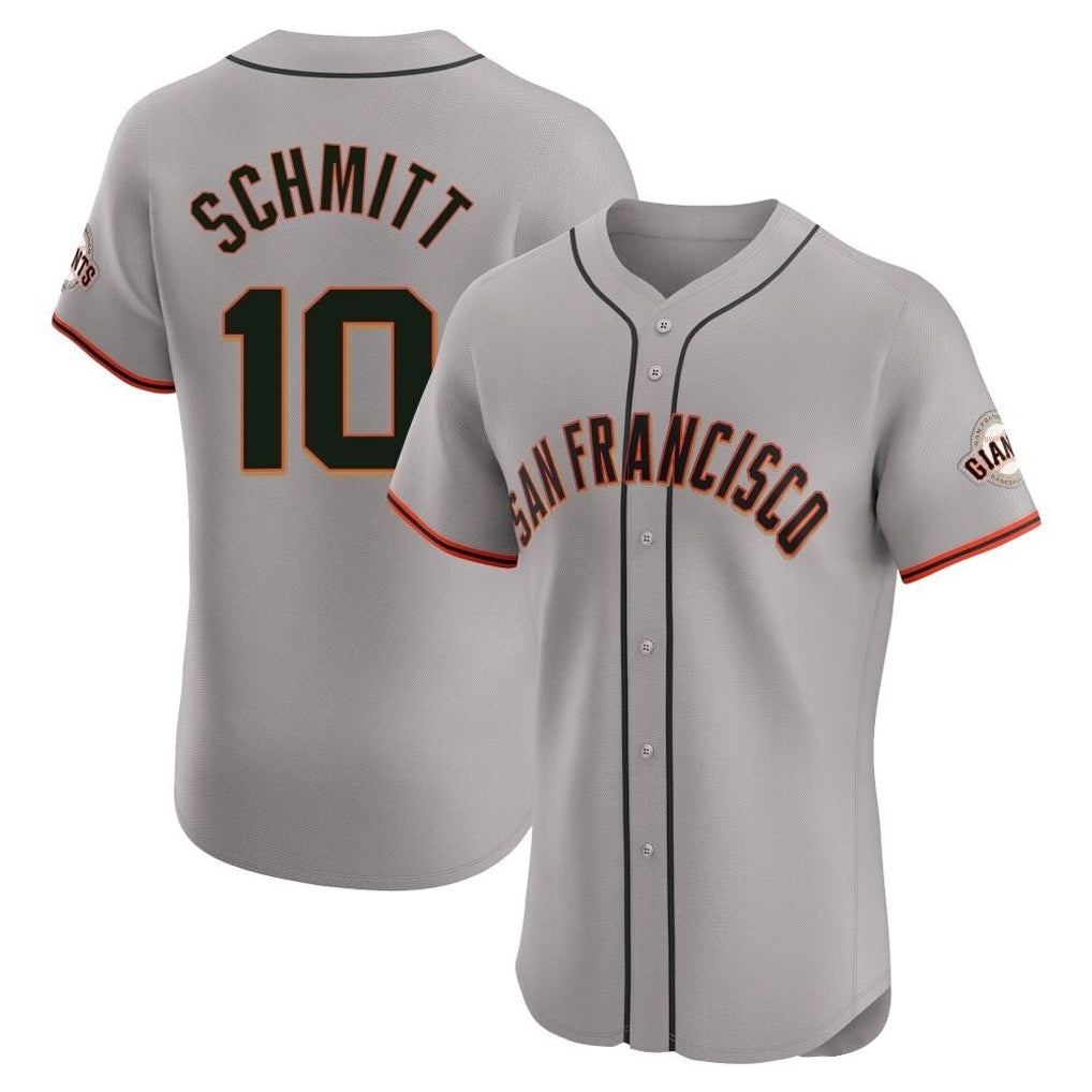 Kdoa SF.Giants #10 Casey Schmitt Player Gray Home Limited Elite Stitched Jerseys