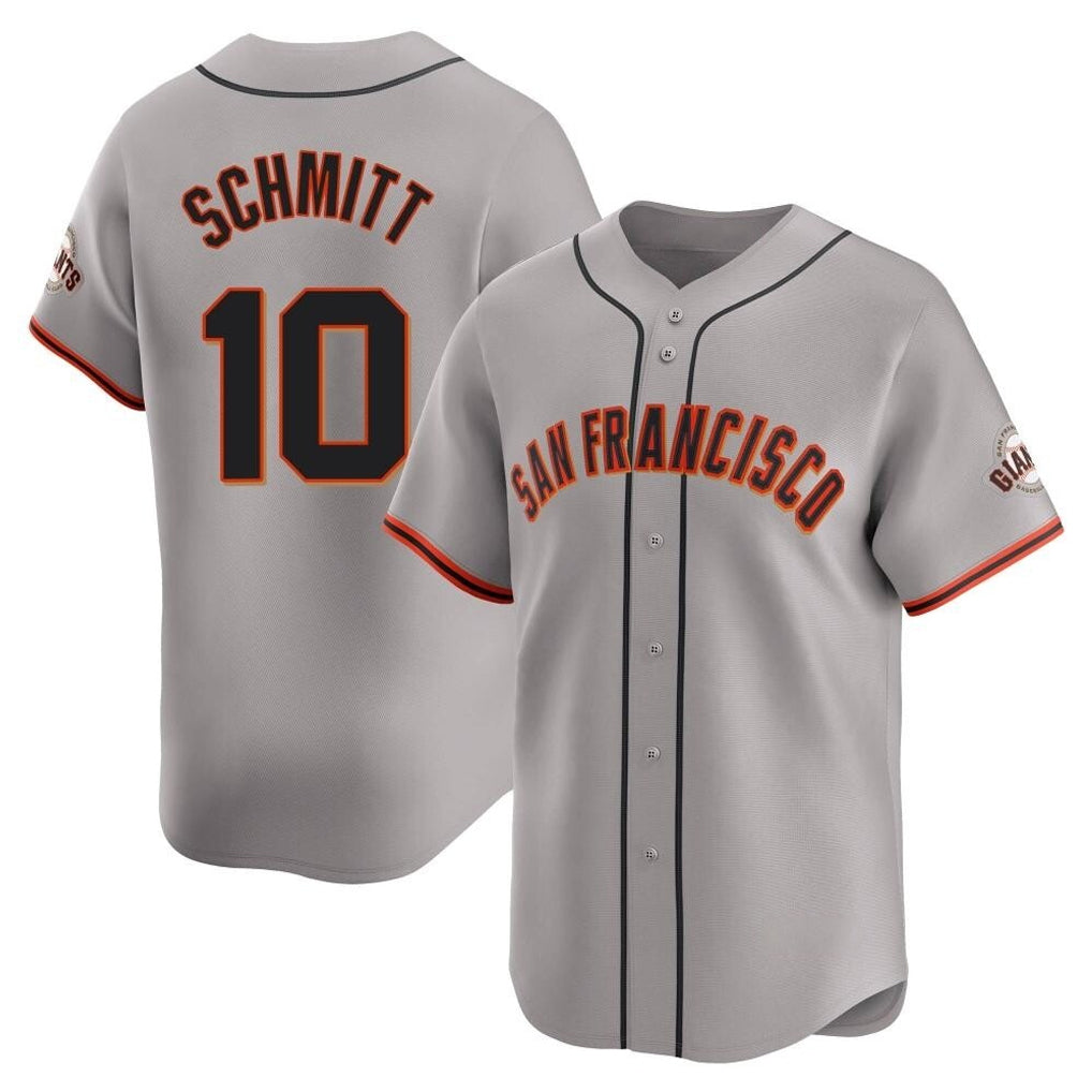 Kdoa SF.Giants #10 Casey Schmitt Player Gray Home Limited Stitched Jerseys