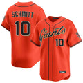 Kdoa SF.Giants #10 Casey Schmitt Player Orange Home Limited Stitched Jerseys