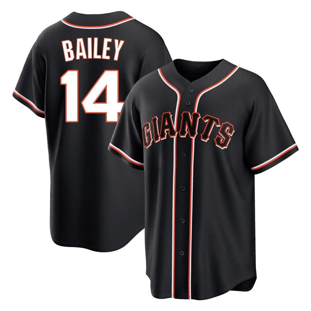 Kdoa SF.Giants #14 Patrick Bailey Player Black Fashion Out Home Limited Stitched Jerseys