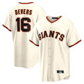 Kdoa SF.Giants #16 Rafael Devers Player Cream Home Game Stitched Jerseys