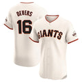 Kdoa SF.Giants #16 Rafael Devers Player Cream Home Limited Elite Stitched Jerseys
