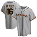 Kdoa SF.Giants #16 Rafael Devers Player Gray Home Game Stitched Jerseys