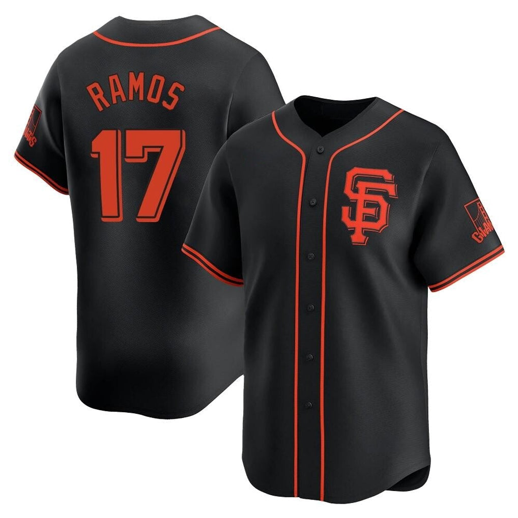 Kdoa SF.Giants #17 Heliot Ramos Player Black 2026 Home Limited Stitched Jerseys