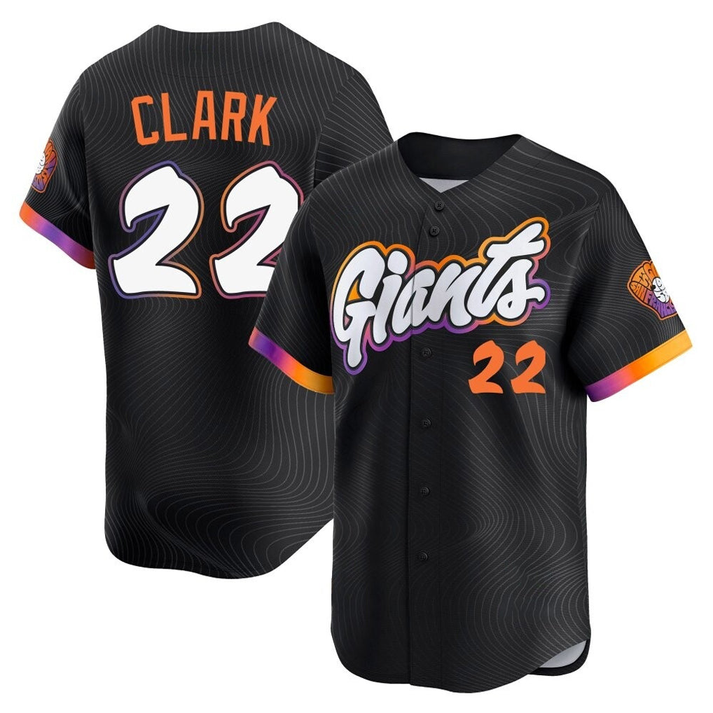 Kdoa SF.Giants #22 Will Clark Player Black 2025 City Connect Home Limited Stitched Jerseys