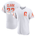 Kdoa SF.Giants #22 Will Clark Player White City Connect Home Limited Elite Stitched Jerseys