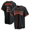 Kdoa SF.Giants #2 Willy Adames Player Black Alternate Limited Stitched Jerseys