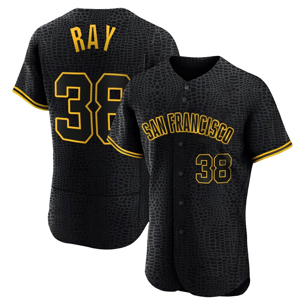 Kdoa SF.Giants #38 Robbie Ray Player Black Snake Skin City Limited Elite Stitched Jerseys