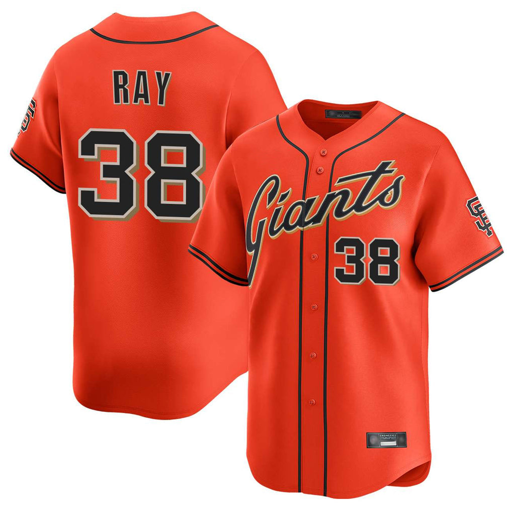 Kdoa SF.Giants #38 Robbie Ray Player Orange Home Limited Stitched Jerseys