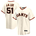 Kdoa SF.Giants #51 Jung Hoo Lee Player Cream Home Game Stitched Jerseys