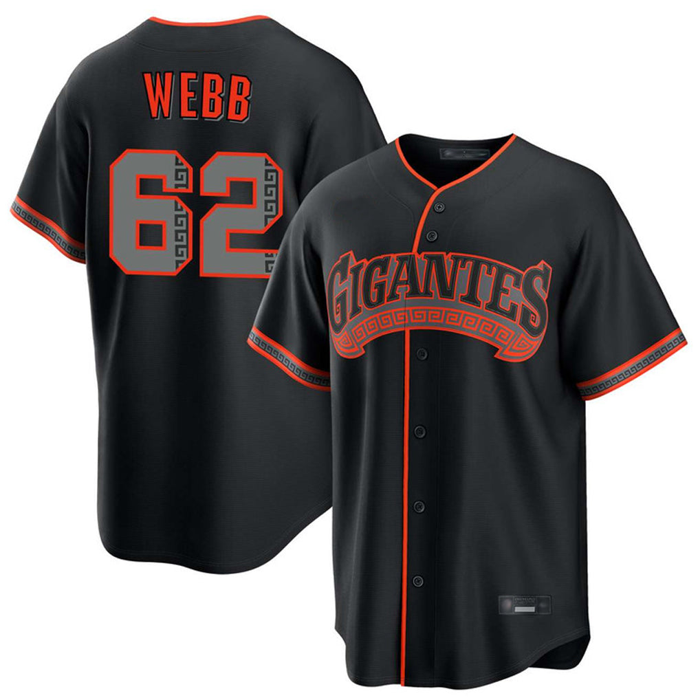 Kdoa SF.Giants #62 Logan Webb Player Black Alternate Limited Stitched Jerseys
