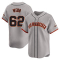 Kdoa SF.Giants #62 Logan Webb Player Gray Home Limited Stitched Jerseys