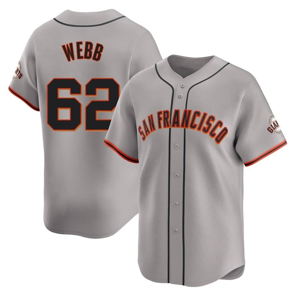 Kdoa SF.Giants #62 Logan Webb Player Gray Home Limited Stitched Jerseys