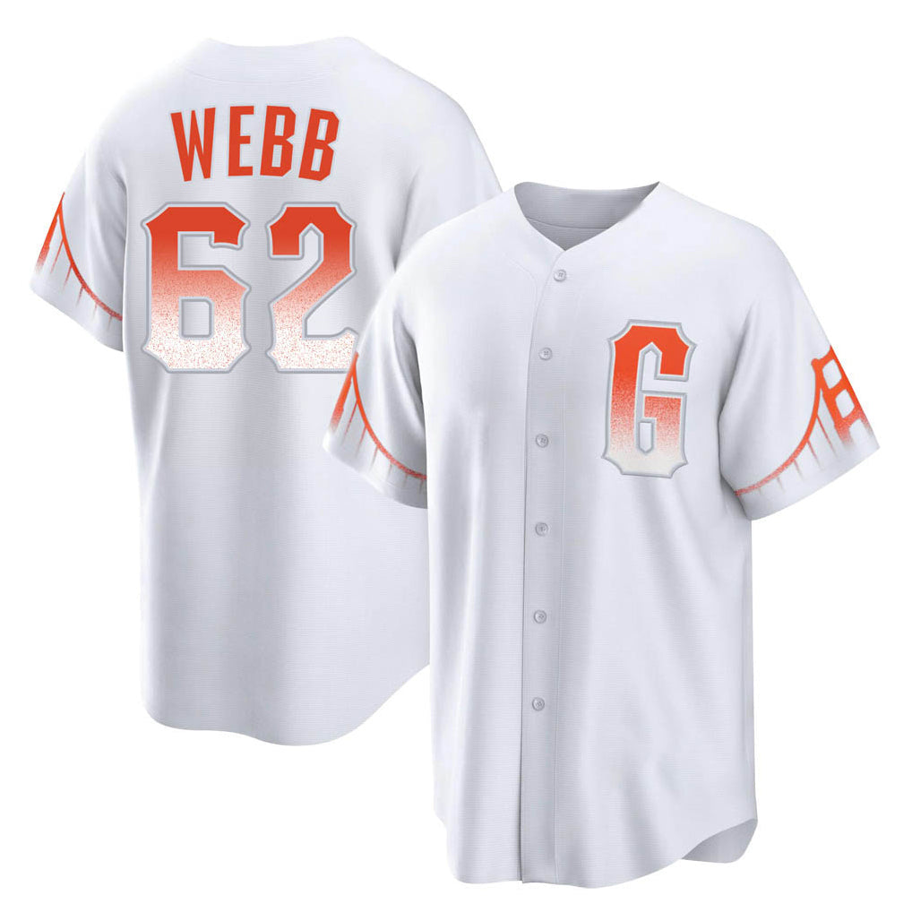 Kdoa SF.Giants #62 Logan Webb Player White City Connect Home Game Stitched Jerseys