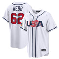 Kdoa SF.Giants #62 Logan Webb Player White USA 2026 World Classic Road Limited Stitched Jerseys