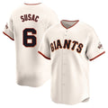Kdoa SF.Giants #6 Daniel Susac Player Cream Home Limited Stitched Jerseys