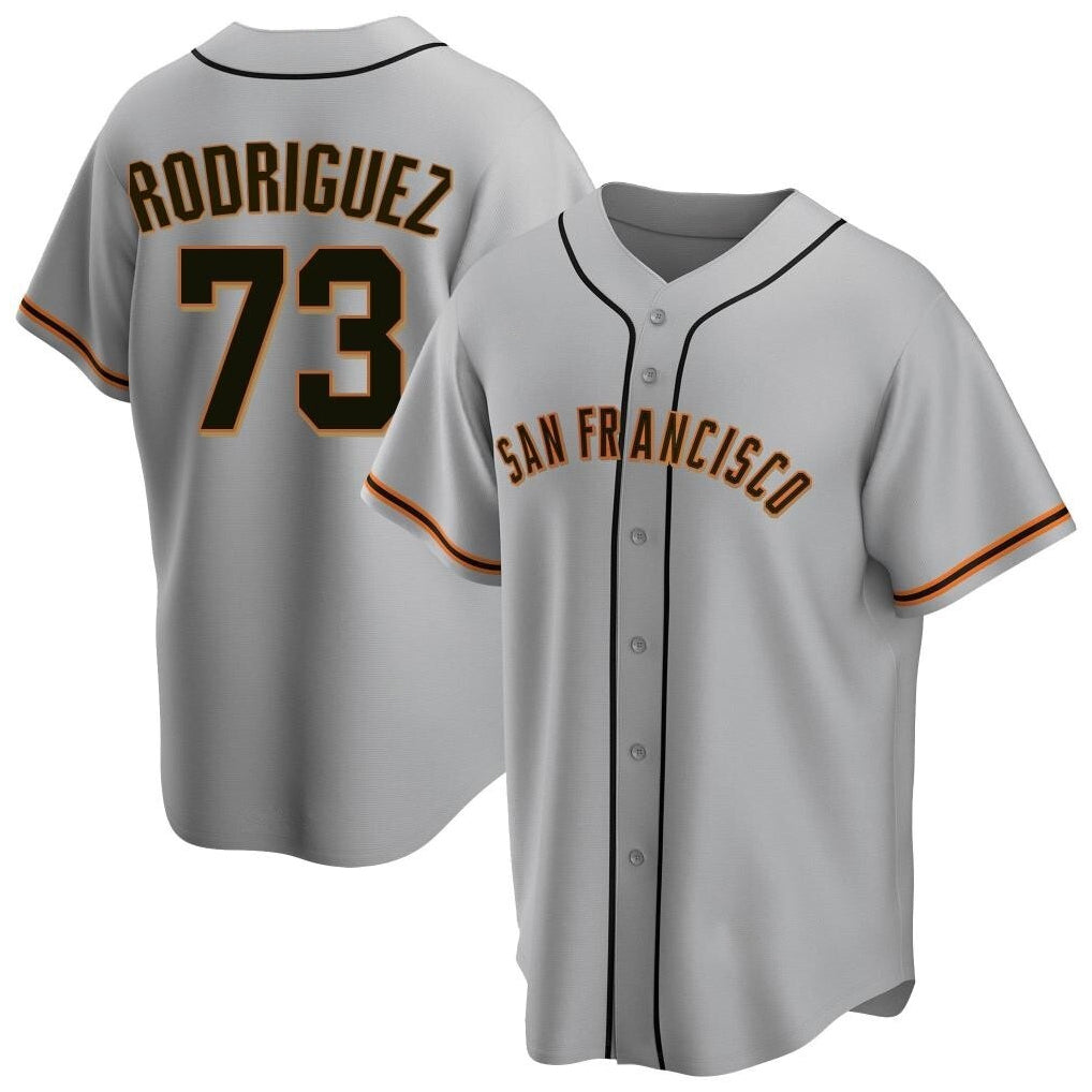Kdoa SF.Giants #73 Randy Rodriguez Player Gray Home Game Stitched Jerseys