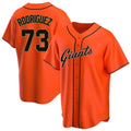 Kdoa SF.Giants #73 Randy Rodriguez Player Orange Home Game Stitched Jerseys