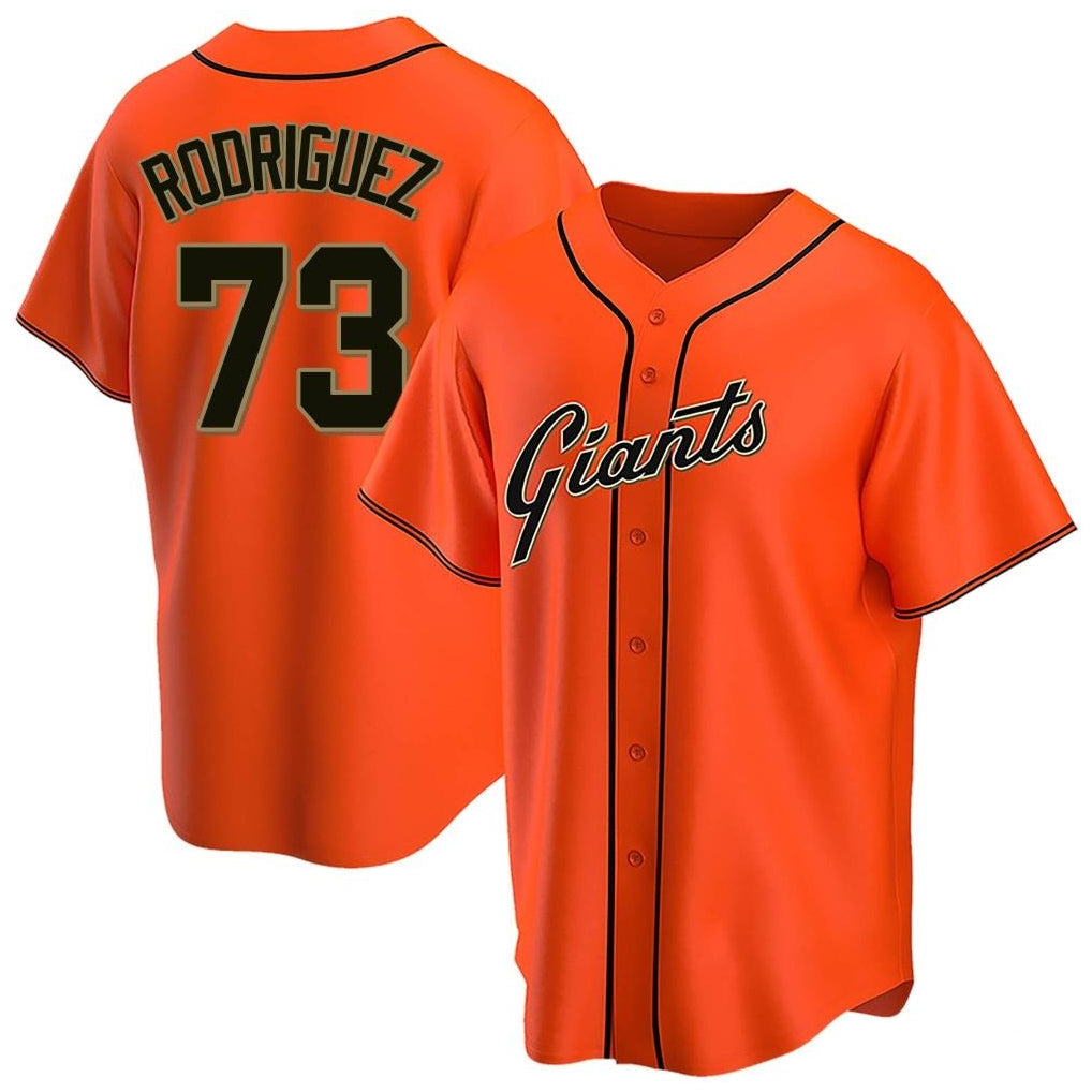 Kdoa SF.Giants #73 Randy Rodriguez Player Orange Home Game Stitched Jerseys