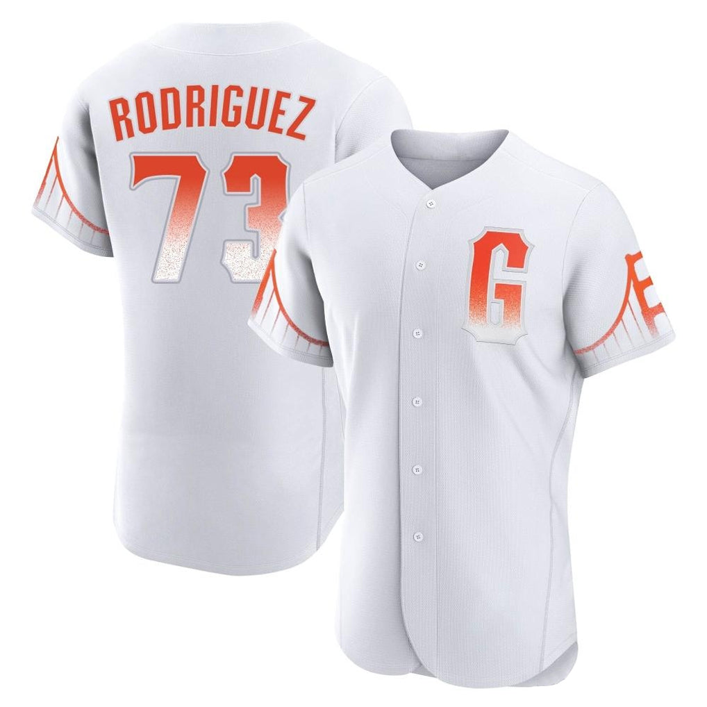 Kdoa SF.Giants #73 Randy Rodriguez Player White City Connect Home Limited Elite Stitched Jerseys