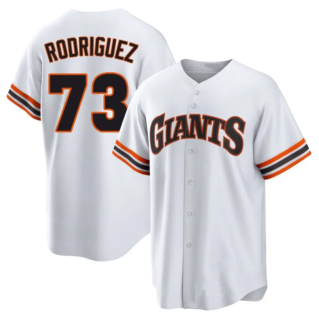 Kdoa SF.Giants #73 Randy Rodriguez Player White Home Game Stitched Jerseys