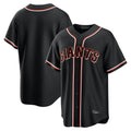 Kdoa SF.Giants Blank Player Black Fashion Home Game Stitched Jerseys