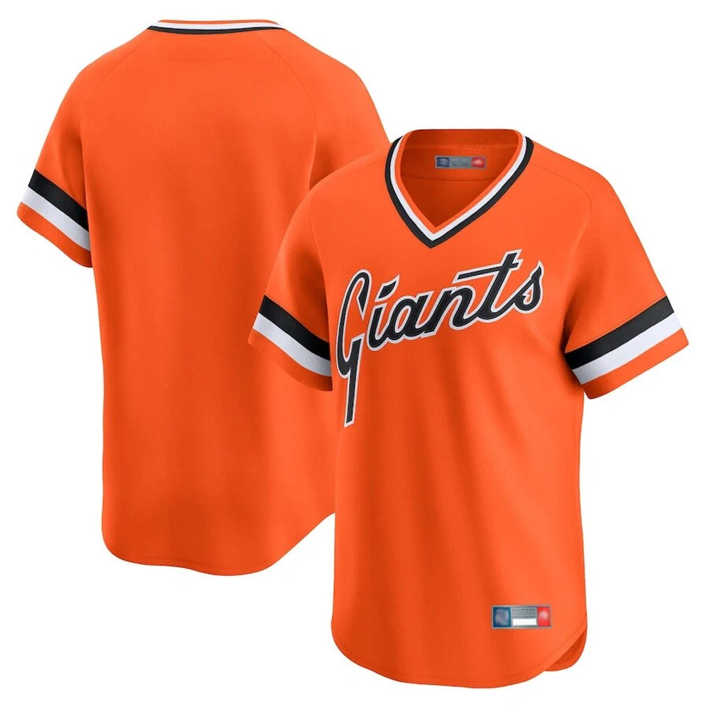 Kdoa SF.Giants Blank Player Orange 2025 Cooperstown Collection Limited T-shirt Stitched Jerseys