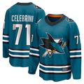 Kdoa S.Jose Sharks #71 Macklin Celebrini Teal Home Breakaway Jerseys