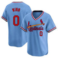 Kdoa St. Louis Cardinals #0 Masyn Winn Player Light Blue City Connect Home T-shirt Stitched Jerseys