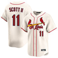 Kdoa St. Louis Cardinals #11 Victor Scott II Player Cream Home Limited Stitched Jerseys