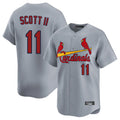 Kdoa St. Louis Cardinals #11 Victor Scott II Player Gray Home Limited Stitched Jerseys