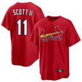 Kdoa St. Louis Cardinals #11 Victor Scott II Player Red Home Game Stitched Jerseys