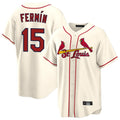 Kdoa St. Louis Cardinals #15 Jose Fermin Player Cream Home Game Stitched Jerseys