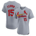 Kdoa St. Louis Cardinals #15 Jose Fermin Player Gray Home Limited Elite Stitched Jerseys