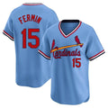 Kdoa St. Louis Cardinals #15 Jose Fermin Player Light Blue City Connect Home T-shirt Stitched Jerseys
