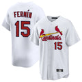 Kdoa St. Louis Cardinals #15 Jose Fermin Player White Home Game Stitched Jerseys