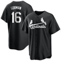 Kdoa St. Louis Cardinals #16 Nolan Gorman Player Black City Connect Home Limited Stitched Jerseys