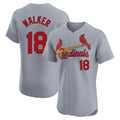 Kdoa St. Louis Cardinals #18 Jordan Walker Player Gray Home Limited Elite Stitched Jerseys